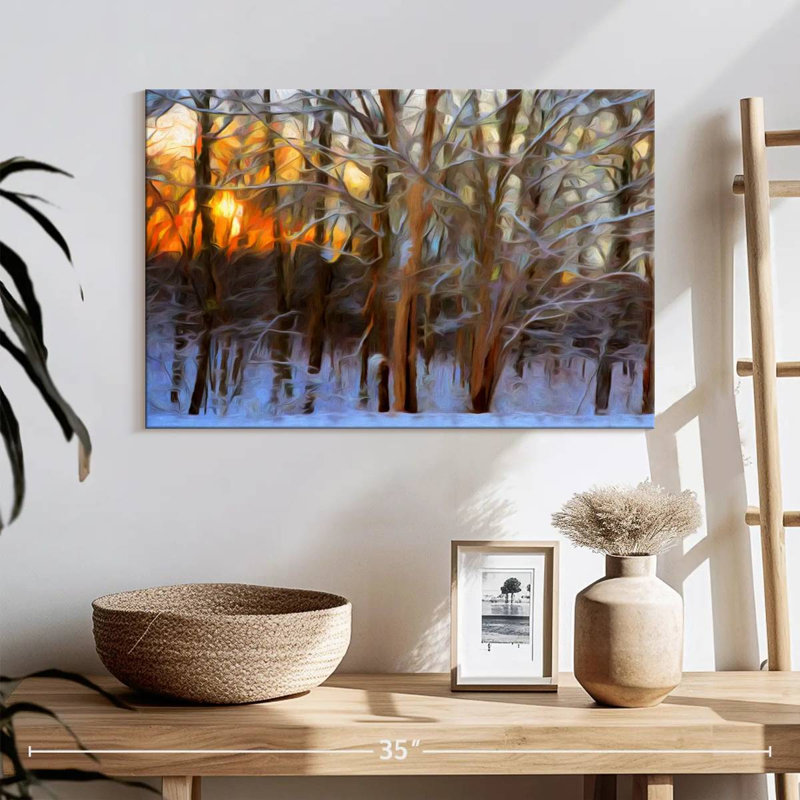 Alvord, Pennsylvanie, neige hivernale, H 16 po x l 24 po