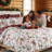 Southshore Fine Linens White Christmas Reversible Comforter Bedding Set, 7-Piece with 1 Comforter, 2 King Shams, 2 Euro Shams, 1 Throw Pillow and 1 Pillow Cover, King/California King-106632994