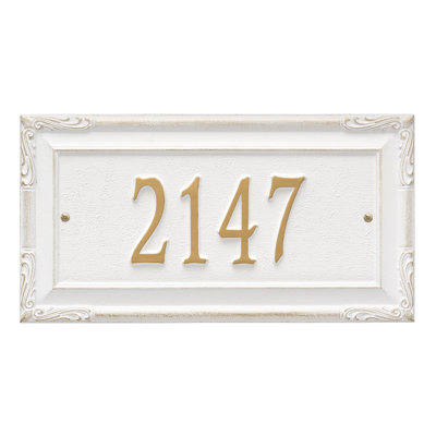 Plaque d'adresse murale 1 ligne personnalisée Gardengate