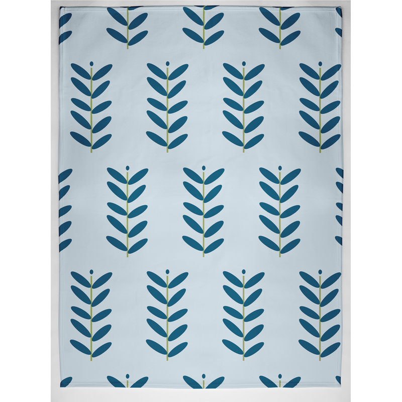 Jeté Petal Pusher, L 60 po x l 50 po, Sarcelle (bleu pâle / sarcelle)