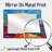Rainbow Over Abstract Colorful Mountains - Landscapes Mirror Wall Art - Printed On Metal-790157221