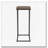 Rustic Tobacco Herringbone and Sandy Black Accent Table
