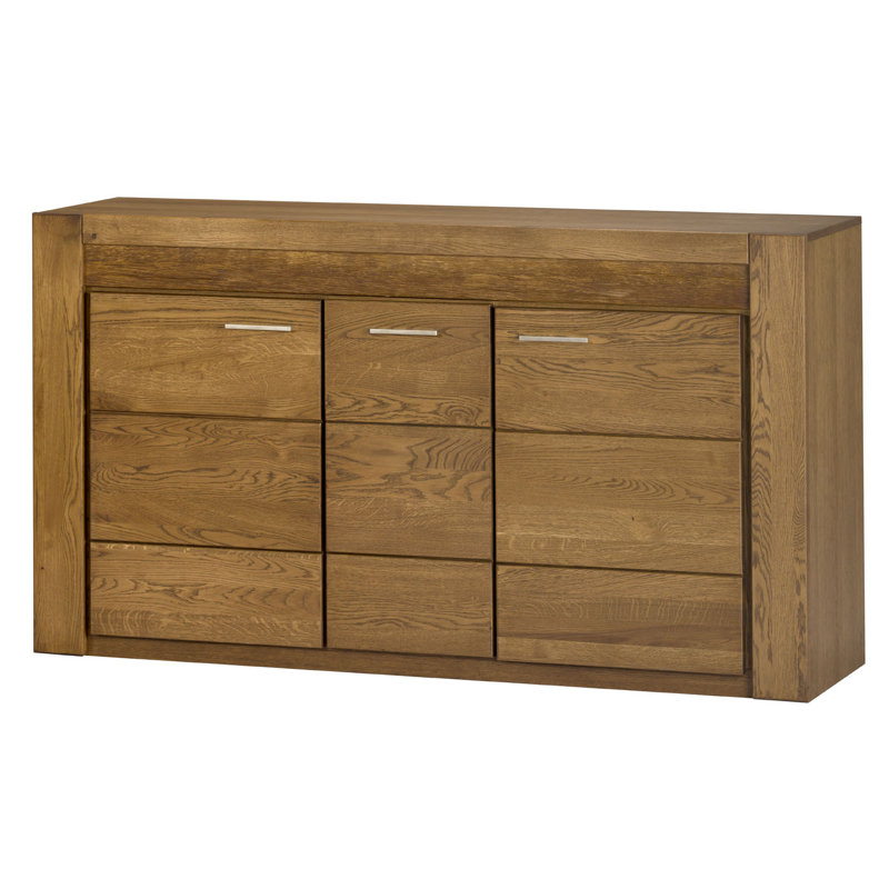 VELVET Manufactured + Solid Oak Wood 3-Door Sideboard