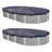 Oval Pool Cover 0.25'' H x 252'' W x 492'' L
