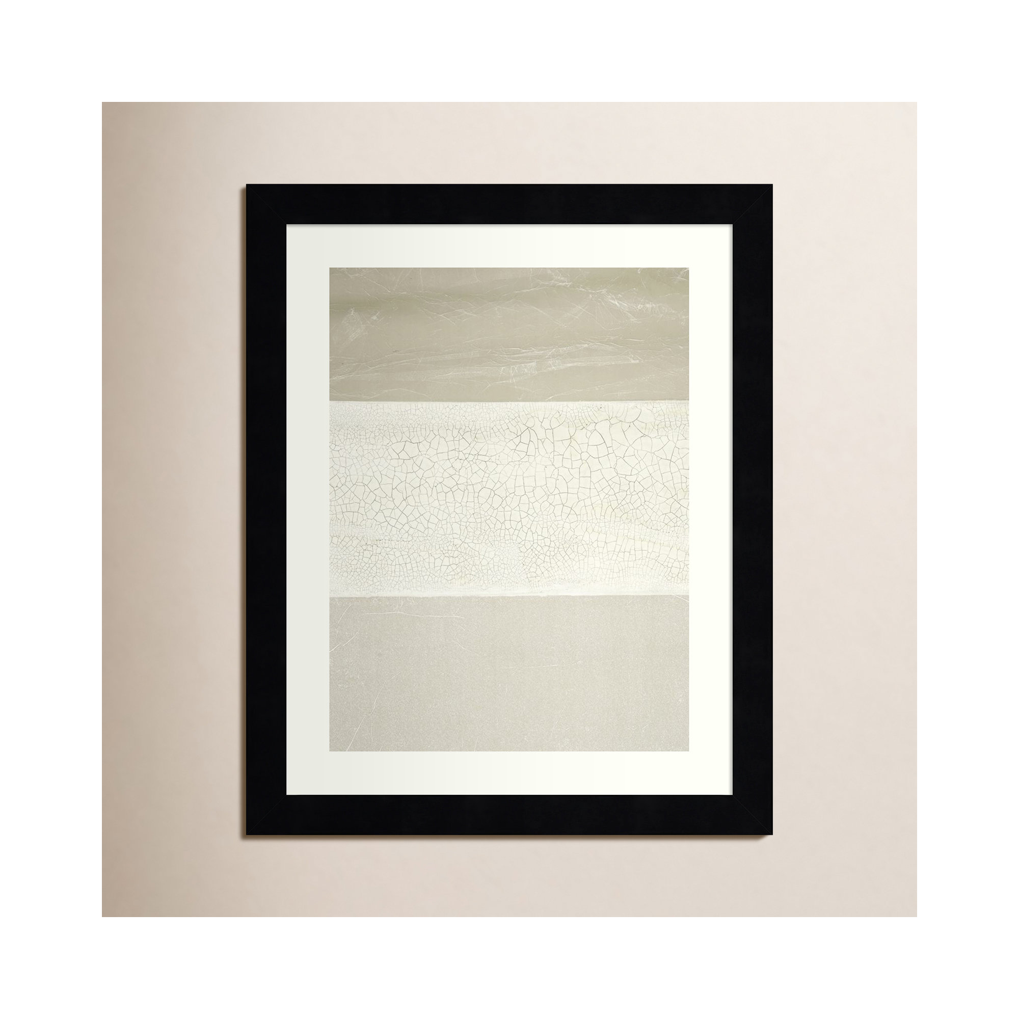Cracked Parchment I by Vanna Lam, Black, 13.25" H x 10.75" W x 0.88" D