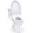 TOTO Ultramax WASHLET+ S2 One-Piece Elongated 1.6 GPF Universal Height Toilet with CEFIONTECT, Cotton White - MW6083346CSFG#01