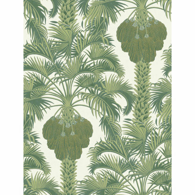 Hollywood Palm Floral Metallic Wallpaper Roll