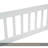 Full Wood House-Shaped Floor Bed With Fence, Guardrails,White-300308385-300308386