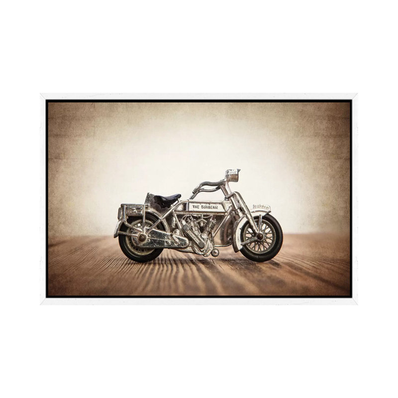 Motorcycle Sunbeam - Print on Canvas, 66.04 cm H x 45.72 cm W, White Framed
