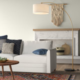 Debbye 77'' Chrome Arched Floor Lamp
