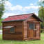 Solid Wood Dog House-750407005
