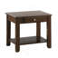 Table de bout contemporaine avec tiroir et tablette 1 pièce