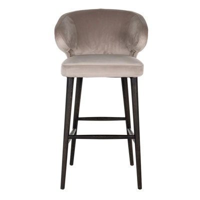 Indigo Velvet Stool
