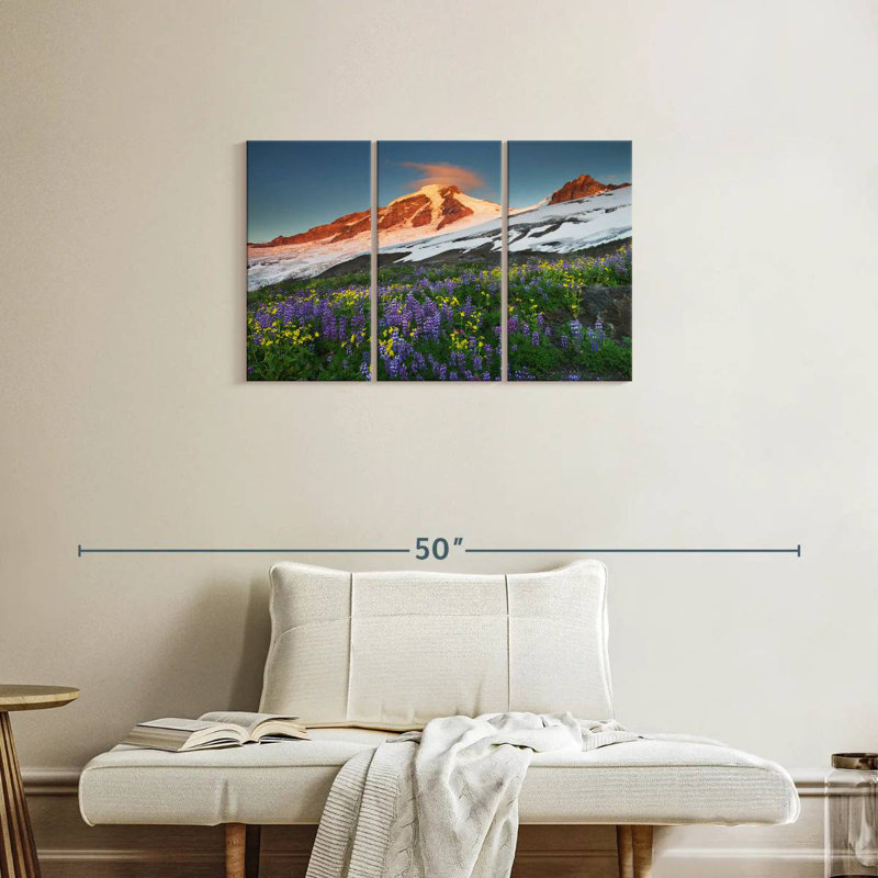 Champ de fleurs Alvord Mount Baker, H 20 po x l 33 po