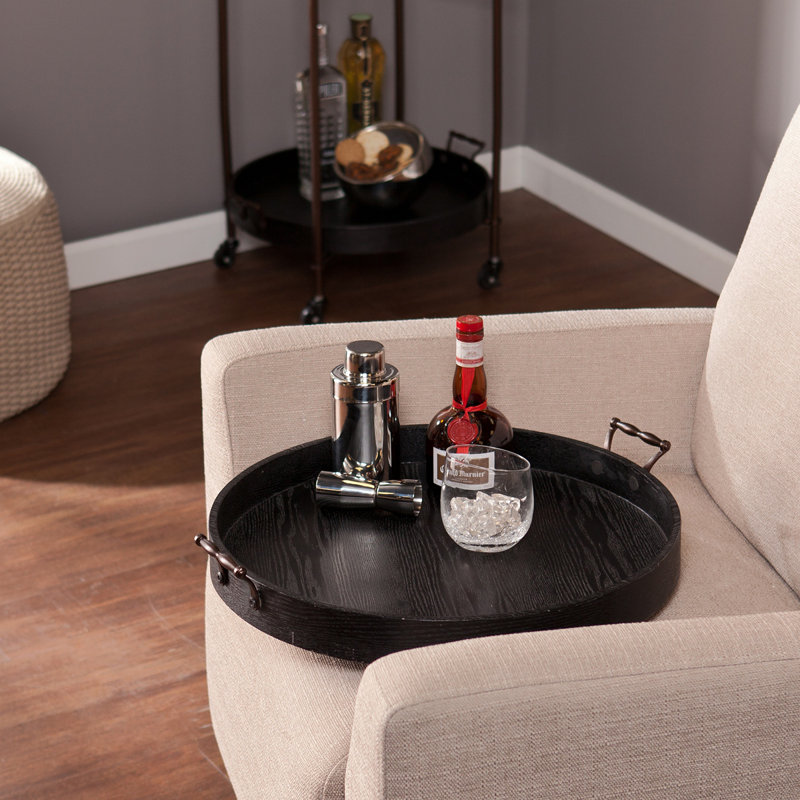 Alfred Two-Tier Round Butler Table
