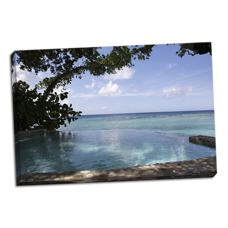 « ocean vista », reproduction de photo, H 24 po x l 36 po x P 0,75 po, Toile tendue