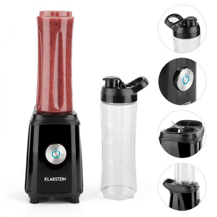Klarstein 3 Speed 800ml Countertop Blender, Black