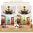  39.5" Industrial Caged Modern Farmhouse Ceiling Fans With Lights And Remote