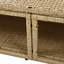 Ensemble de mobilier d'extérieur pour lit de jour en rotin et osier avec canapé escamotable et 4 coussins pour la cour