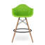 Tabouret de comptoir Modholic Eiffel avec accoudoirs, vert (ensemble de 2)-71243312