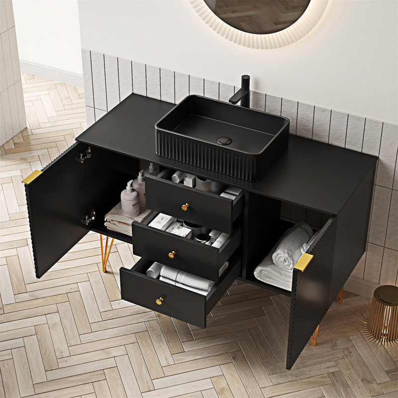 Meuble-lavabo autoportant avec lavabo