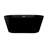 Claire 60" Freestanding Bathtub in Matte Black-85357956
