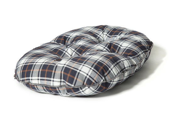 Lumberjack Cotton Pet Bed, 12 cm H x 61 cm W x 44 cm D, Navy/Grey