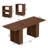 Extendable 60" to 78" Wood Dining Table with Hidden Storage Drawers and Removable Leaves-1464197814