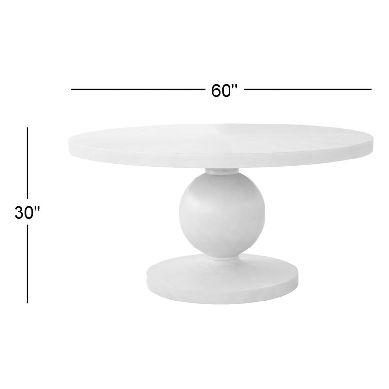 Bennett Complete Round Pedestal Table, Gray