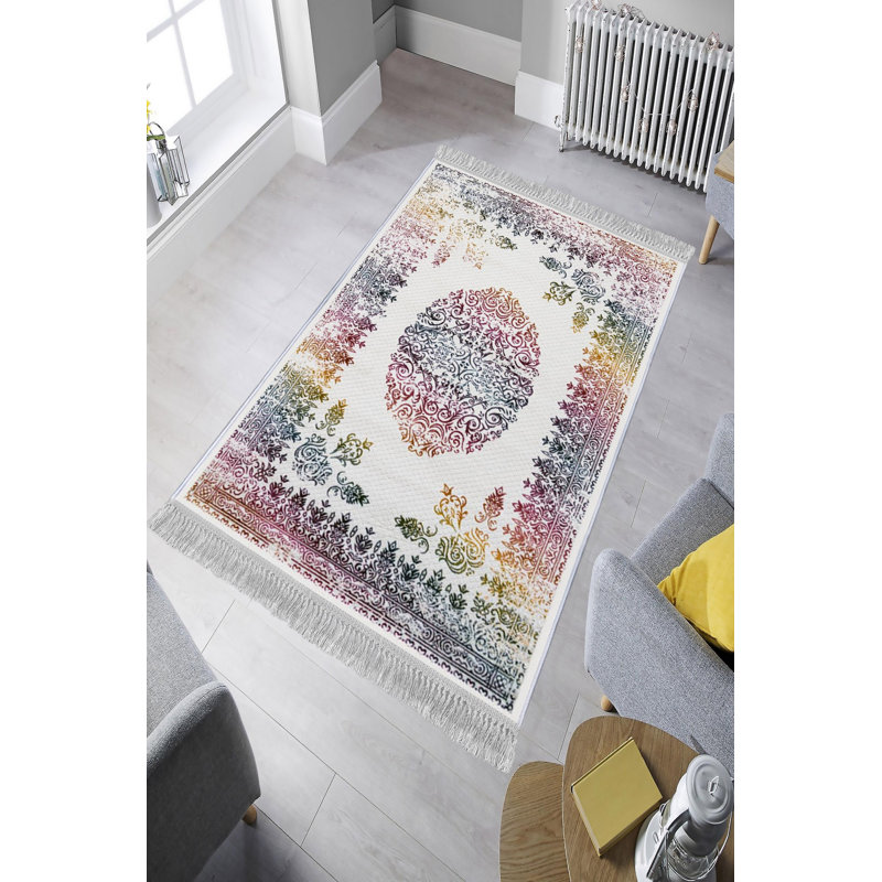 Luxury Hall Carpet - 100% Velvet Fabric, 3.3 x 9.8 ft | 100% Cotton Sole, Pile Height: 0.4 in, Total Height: 0.5 in | Antibacterial, Non-Slip, Machine Washable, 3D Digital Printing | Elegant Design for Home Décor