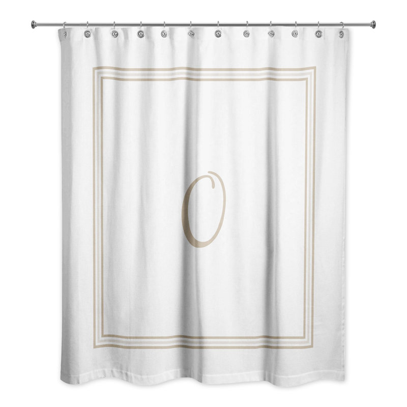  Single Shower Curtain, O, Beige