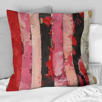 Glam Stripes III - Glam Throw Pillow