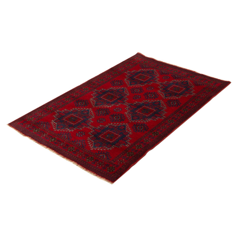 Tapis unique en laine noué à la main 6 pi x 9 pi 3 po nouvel âge Almut