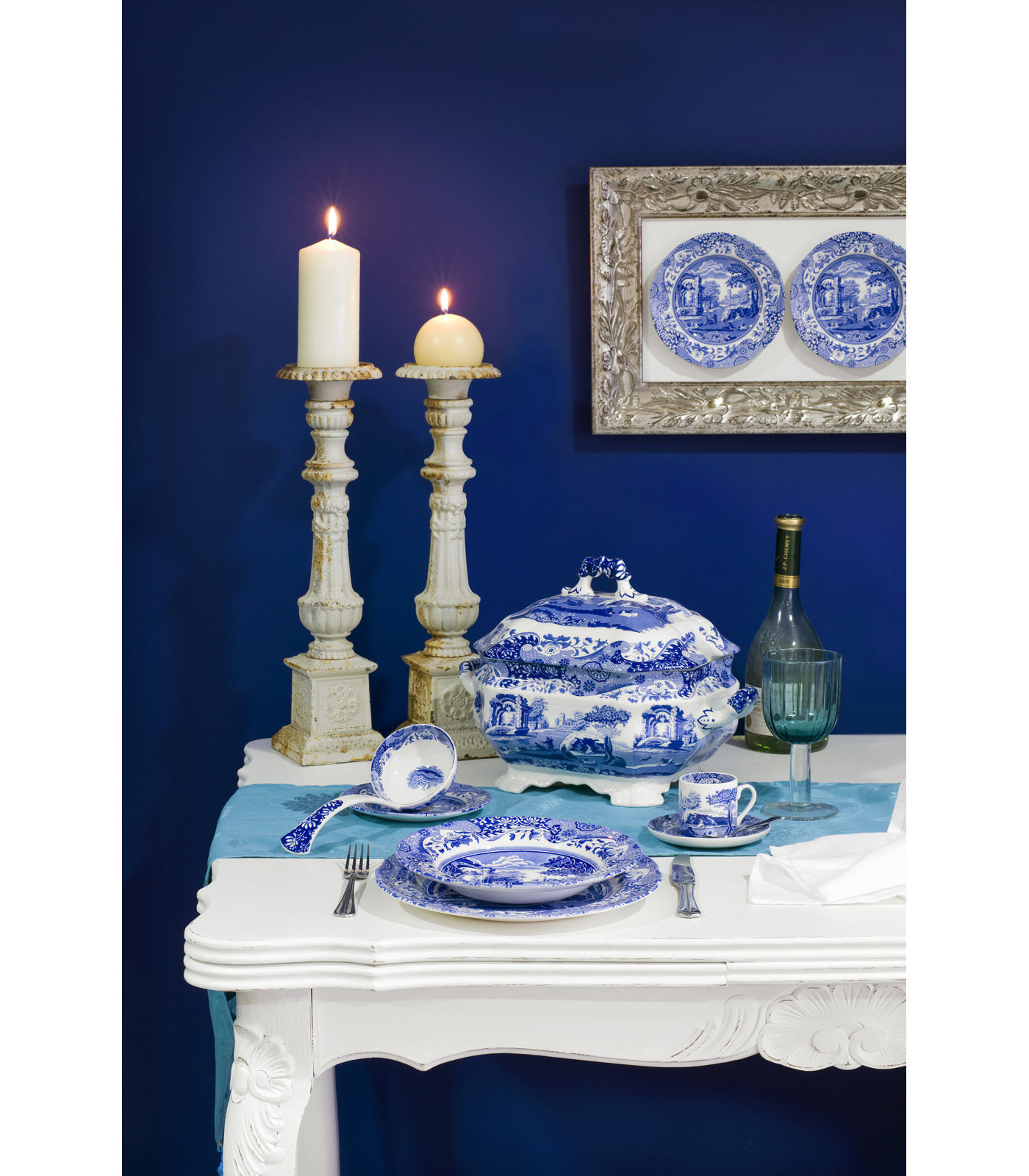 Blue Italian Porcelain Tureen