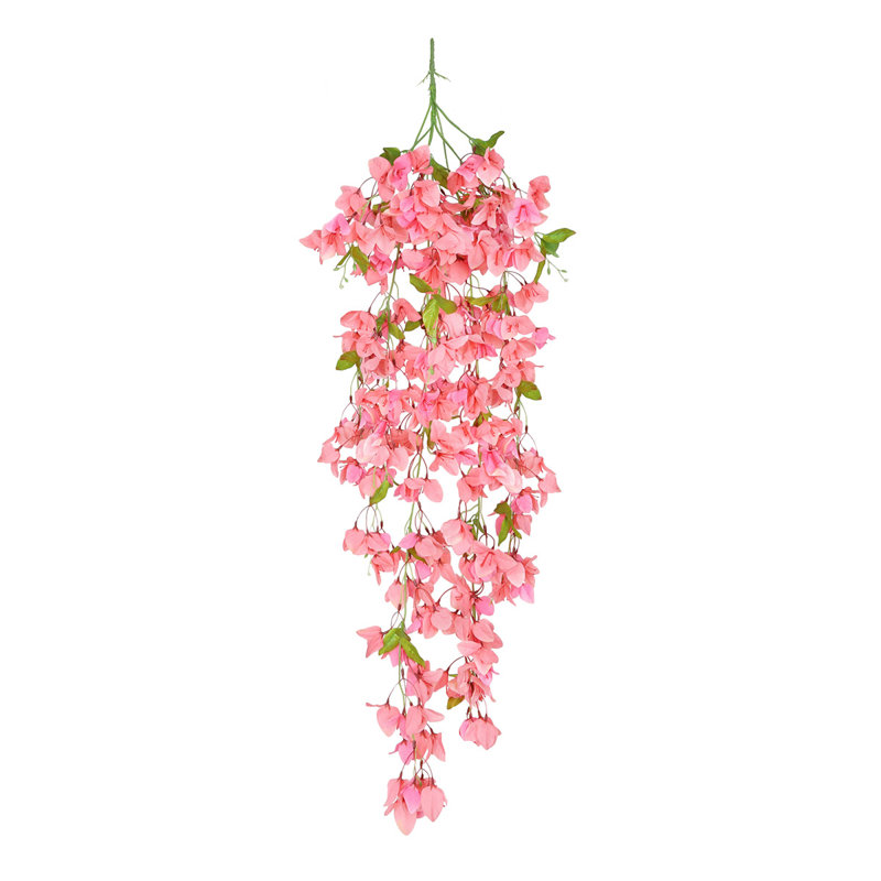 Artificial Bougainvillea Flower Hanging Bush, Peach
