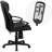 High Back Massaging LeatherSoft Upholstered Chair with Side Remote Pocket