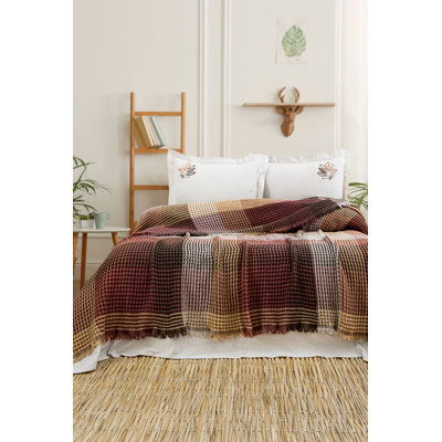 Luxurious Double Pique Set, Ecru, 94.5 x 102.4 | 100% Cotton Jacquard, 270 GSM | Includes 2 Oxford Pillowcases (19.7 x 27.6) | Machine Washable, Soft & Durable Bedding for Elegant Bedrooms