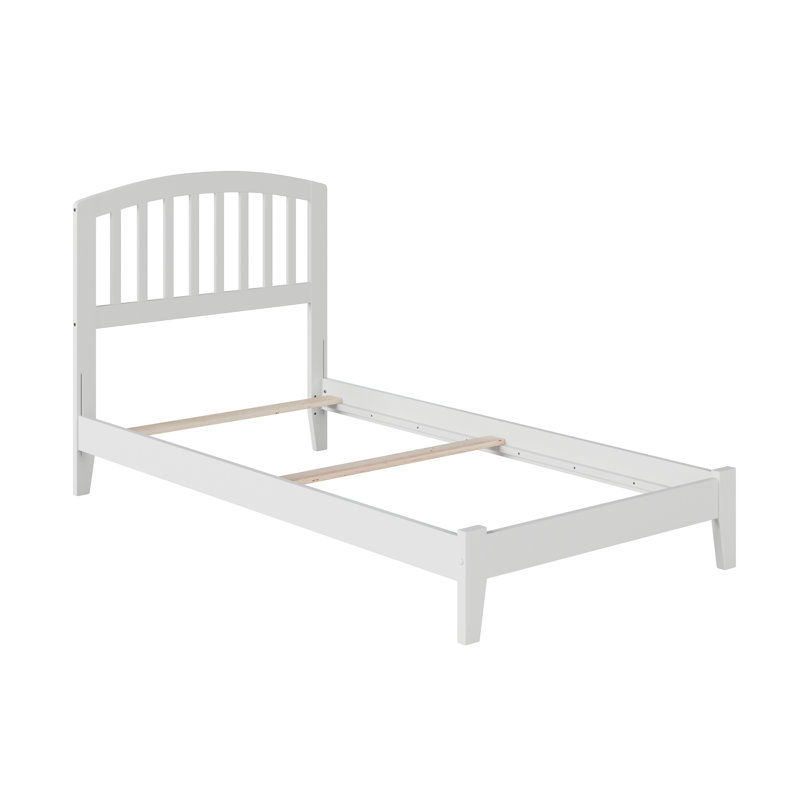  Richmond Solid Wood Foundation Bed, Twin, White