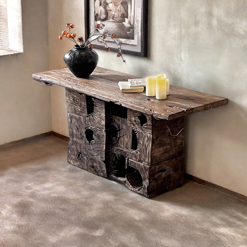 La console décorative rustique originale