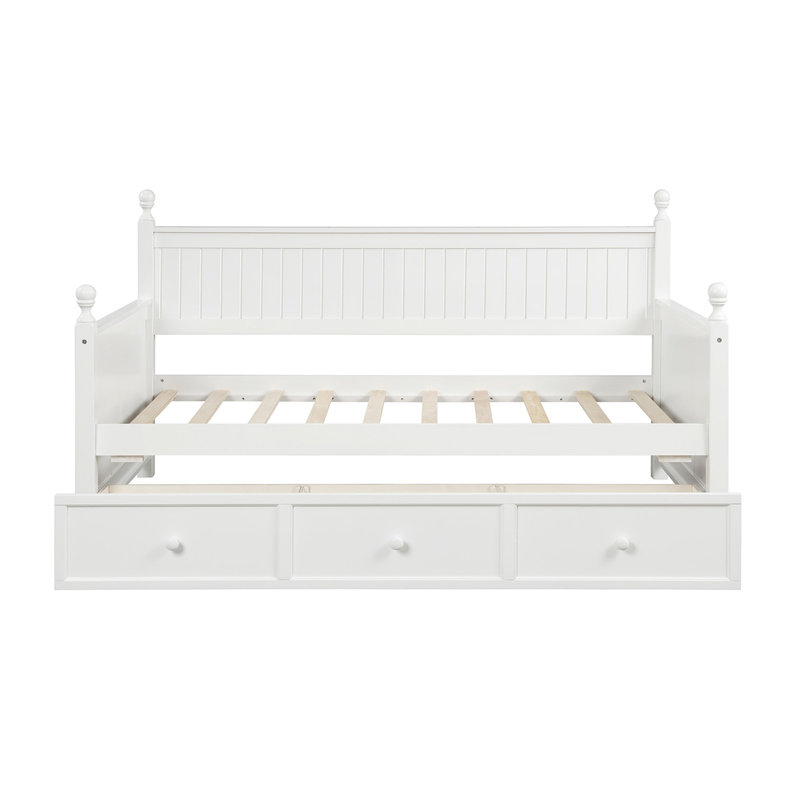 Wood Daybed with Three Drawers ,Daybed,No Box Spring Needed