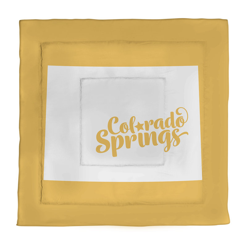 Modern & Contemporary Percale Comforter, Yellow