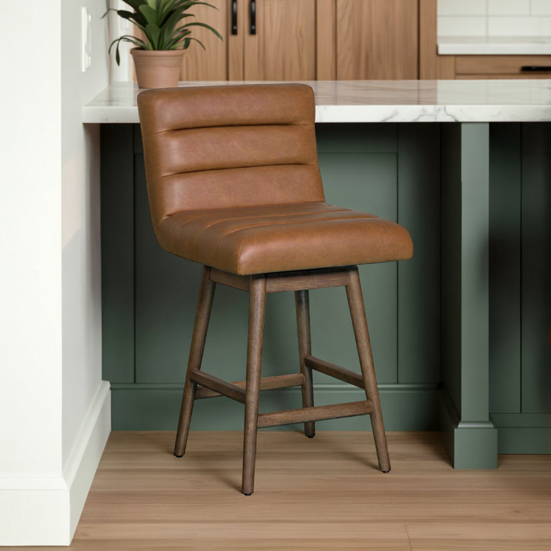 Tabouret de bar ou de bar Kaylnn, Noir, Tabouret de comptoir (siège d'une hauteur de 26 p