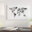 « aquarelle map of the world map, gray scale » par michael tompsett, impression sur toile-73575799-73575800-73575801
