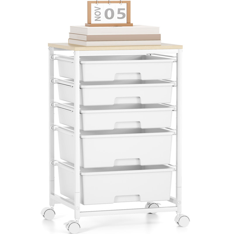 64.49cm H x 32cm W Utility Cart, White