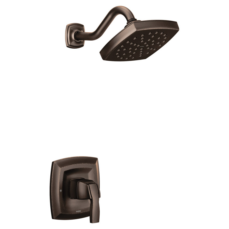Ensemble de garniture de douche à 1 poignée Voss M-CORE 3-Series Eco-Performance, valve requise, Bronze huilé