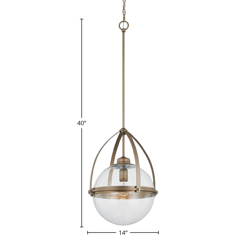 Luminaire suspendu Roosevelt, étain
