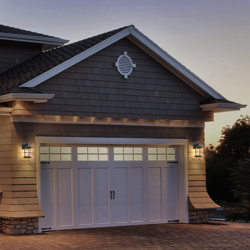 2-pack Motion Sensor and Dusk-to-Dawn Outdoor Wall Lantern 