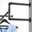 Holms 43.3'' Metal Industrial Pipe Clothing Rack