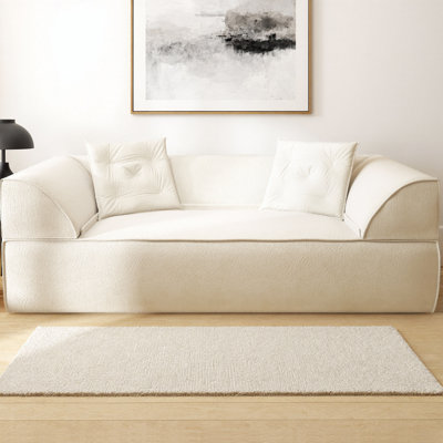 Canapé-lit 3 en 1 convertible 3-en-1 en chenille scintillante de 79,5 po avec 2 coussins, un siège à 3 places multifonctionnel pour une méridienne ou un lit dans le salon