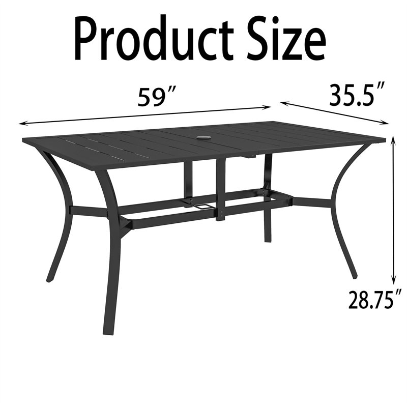 Table de salle à manger L 59 po x l 35,5 po